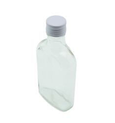 Стеклянная бутылка фляга 0,2 литра